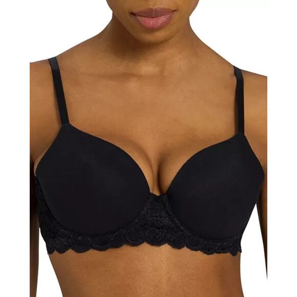 Hanro Luxury Moments T-Shirt Bra, Black, Size 34C 0280 - Picture 1 of 5
